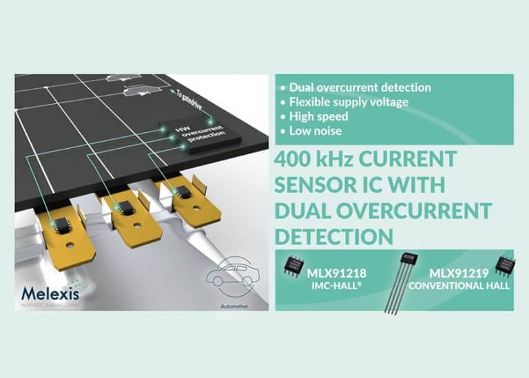 Melexis presenta sensori di corrente per autoveicoli da 200-2000 A con rilevamento di sovracorrente integrato