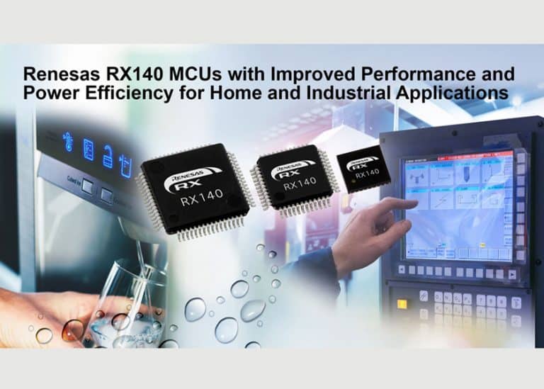 Renesas lancia gli MCU ultra-low power RX140 con efficienza energetica migliorata del 30%