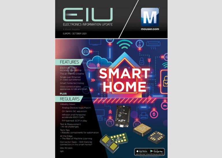 Leggi gratis il numero di ottobre del magazine EIU di Mouser Electronics