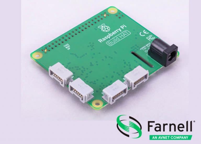 Farnell annuncia la disponibilità del nuovo Raspberry Pi Build HAT