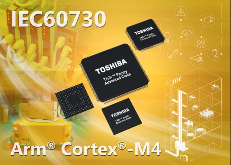 Toshiba rilascia il nuovo gruppo di microcontrollori M4N della famiglia TXZ+ basati su ARM Cortex-M4