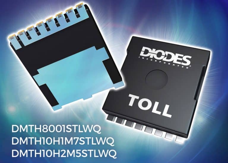 Diodes Incorporated presenta nuovi MOSFET per automotive ad alta corrente in package TOLL