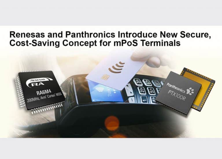 Renesas e Panthronics introducono un nuovo design per risparmiare spazio e costi per terminali PoS mobili