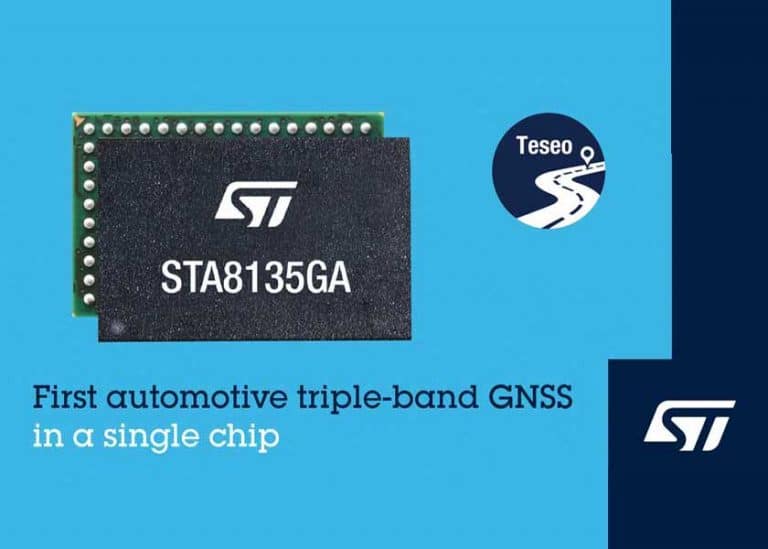 Da STMicroelectronics un ricevitore GNSS a tripla banda su chip singolo