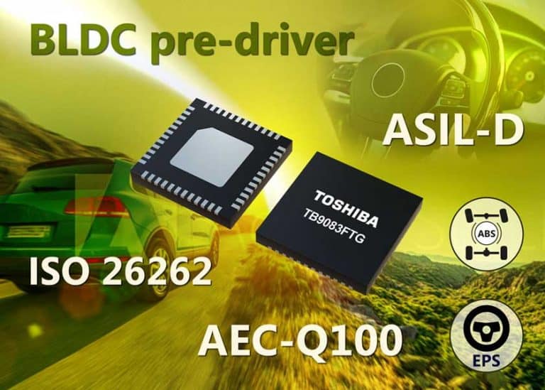 Toshiba annuncia il nuovo circuito di pre-azionamento per applicazioni automotive BLDC che supporta ASIL-D