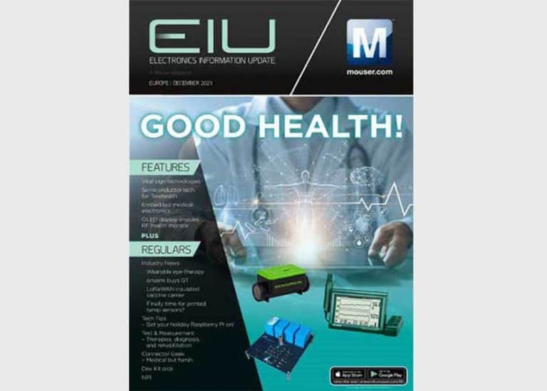 Leggi gratis il numero di dicembre del magazine EIU di Mouser Electronics