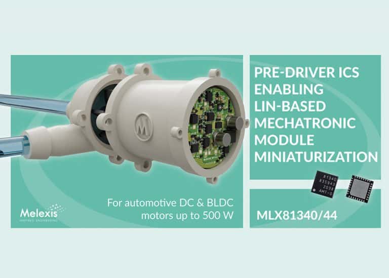 Da Melexis i pre-driver LIN MLX81340 e MLX81344 per motori DC e BLCD fino a 500W