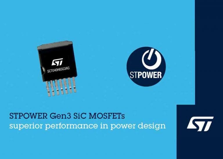 STMicroelectronics presenta la terza generazione di MOSFET al carburo di silicio (SiC) STPOWER della società