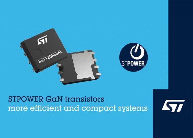 STMicroelectronics presenta i primi prodotti PowerGaN per alimentatori energeticamente più efficienti e più sottili