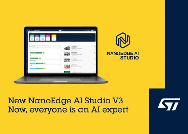 STMicroelectronics semplifica lo sviluppo di software ML con gli aggiornamenti a NanoEdge AI Studio