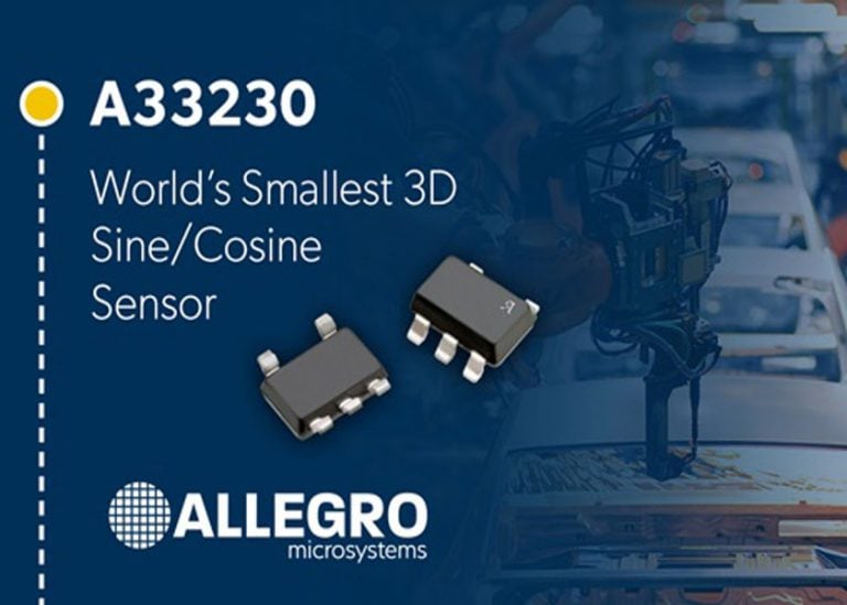 Allegro annuncia il sensore di posizione sin/cos 3D più piccolo del settore