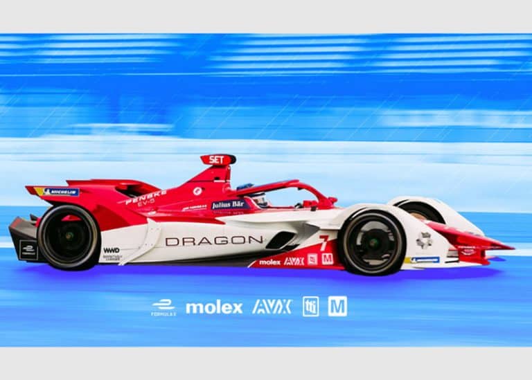 Mouser collabora con DRAGON / PENSKE AUTOSPORT Formula E Racing per l’ottava stagione consecutiva