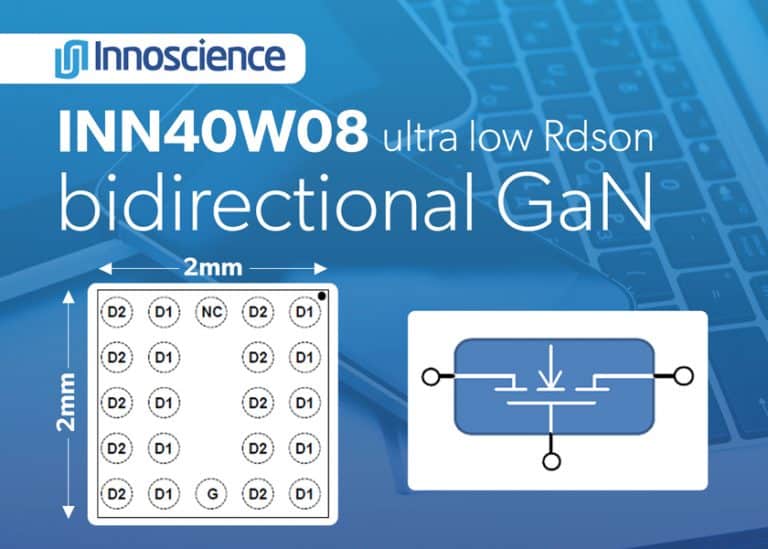 Innoscience presenta INN40W08, il primo HEMT con tecnologia GaN per dispositivi mobili al mondo