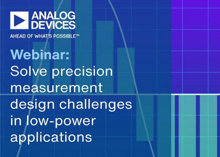 Mouser Electronics e Analog Devices presentano un webinar sulla progettazione di misurazioni di precisione in applicazioni low-power