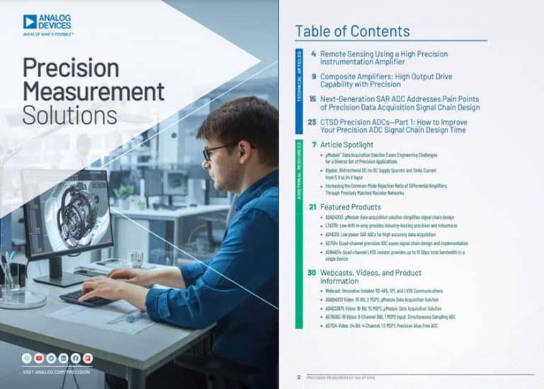 Da Analog Devices un eBook sulle soluzioni di misurazione di precisione