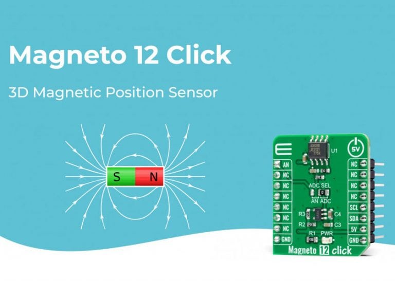 MikroElektronika presenta la board con sensore magnetico di posizione Magneto 12 della famiglia Click board