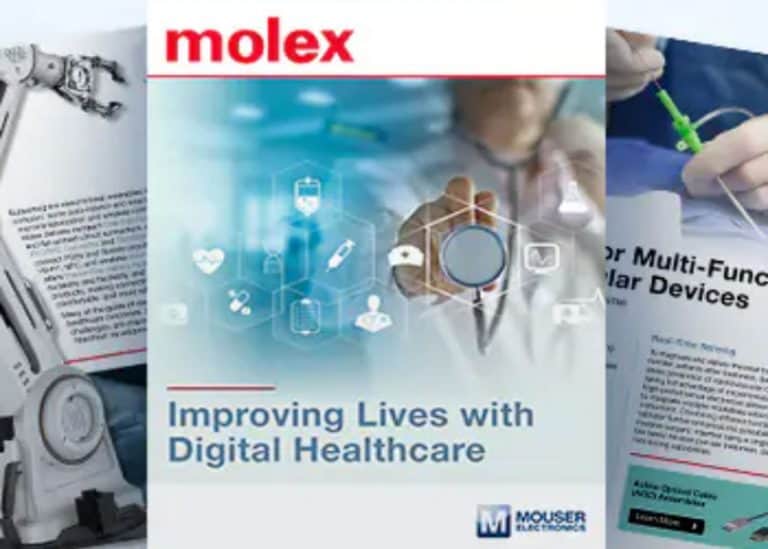 Da Mouser Electronics e Molex un nuovo eBook dedicato alle innovative soluzioni digitali in ambito medico e sanitario