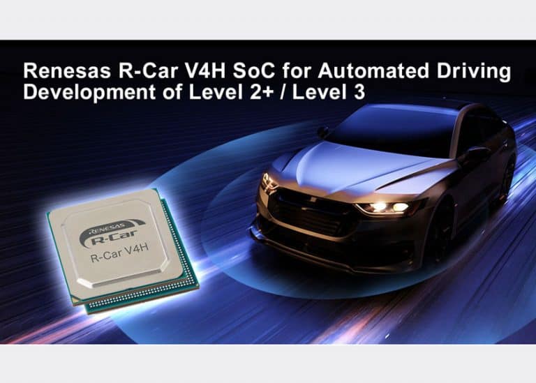 Renesas presenta R-Car VH4 per la guida automatizzata di Livello 2+/Livello 3 con alti volumi di produzione