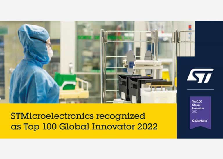 STMicroelectronics tra le 100 aziende più innovative del mondo nel 2022