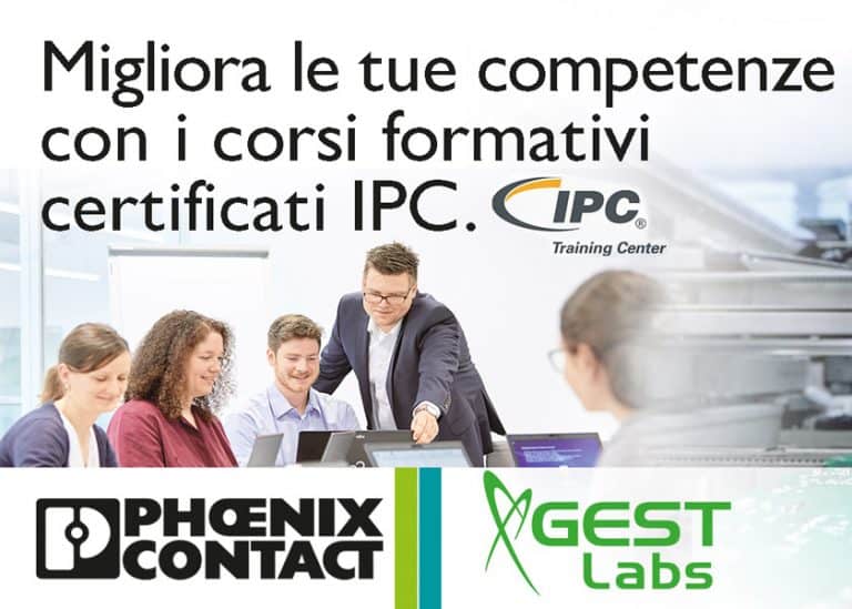 Al via la collaborazione tra Phoenix Contact e GESTLABS per corsi e materiale formativo relativi allo standard IPC