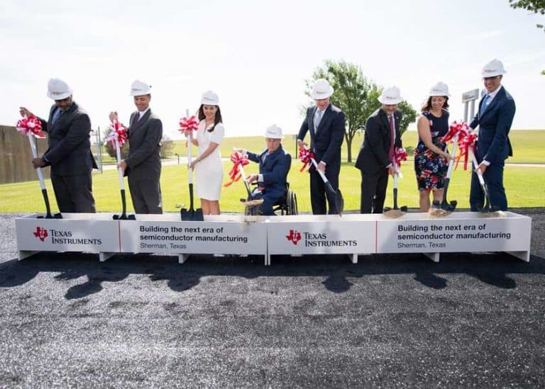 Al via i lavori per la costruzione della nuova fabbrica di semiconduttori da 300 mm di Texas Instruments a Sherman, in Texas