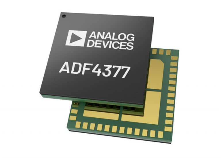 Il sintetizzatore low jitter ADF4377 di Analog Devices consente prestazioni eccellenti nelle soluzioni di conversione dati GSPS