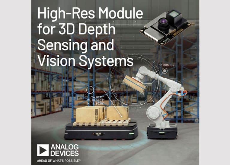 Analog Devices presenta ADTF3175, il primo modulo ad alta risoluzione per sistemi di visione e rilevamento 3D della profondità