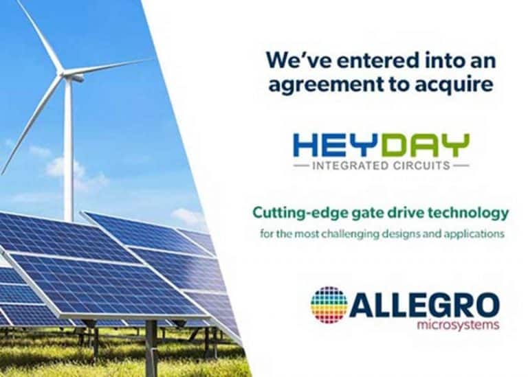 Allegro MicroSystems annuncia l’accordo per l’acquisizione della fabless francese Heyday Integrated Circuits