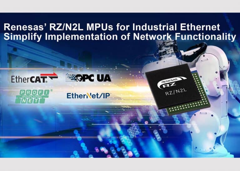 Renesas annuncia i nuovi microprocessori (MPU) RZ/N2L per la comunicazione Ethernet Industriale   