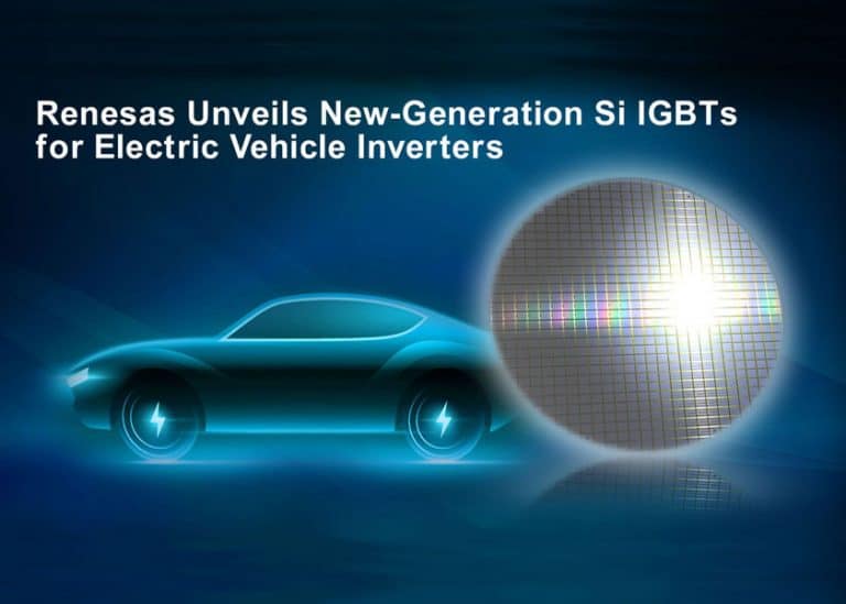 Renesas annuncia la nuova generazione di Si-IGBT per inverter destinati a veicoli elettrici realizzati con wafer da 300 mm