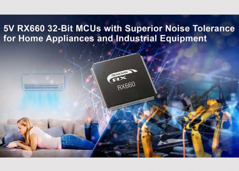 Renesas Electronics annuncia il nuovo MCU a 32-bit RX660 con tensione operativa di 5V