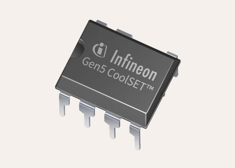 Infineon presenta la 5^ generazione di convertitori flyback/buck AC-DC CoolSET a frequenza fissa da 800 V e 950 V