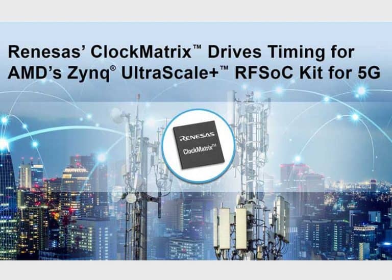 Renesas presenta un nuovo System Synchronizer in classe D della serie ClockMatrix conforme ai requisiti O-RAN S-Plane