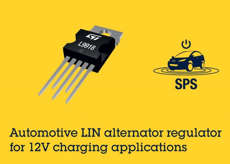 STMicroelectronics presenta il regolatore L9918, conforme VDA e con bus LIN, per il controllo ottimale degli alternatori auto