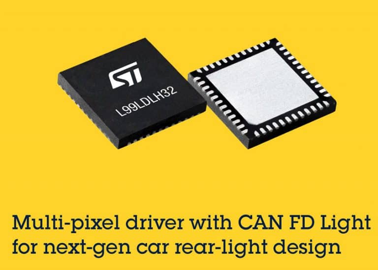 Da STMicroelectronics un driver CAN FD Light multi-pixel per l’illuminazione automobilistica di nuova generazione