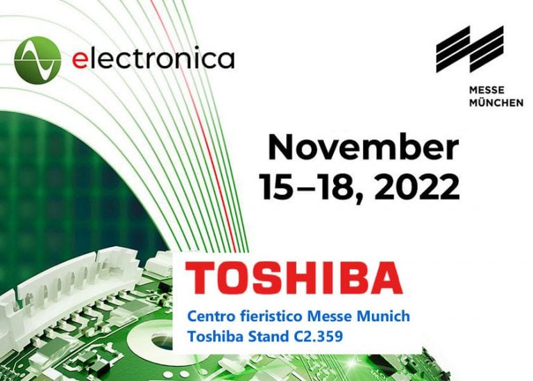 Toshiba a electronica 2022: soluzioni per l’efficienza energetica, l’industria intelligente e la mobilità