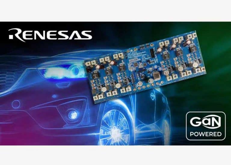 L’impiego dei dispositivi GaN System consente a Renesas di ridurre del 50% le dimensioni del suo nuovo convertitore DC/DC per automotive