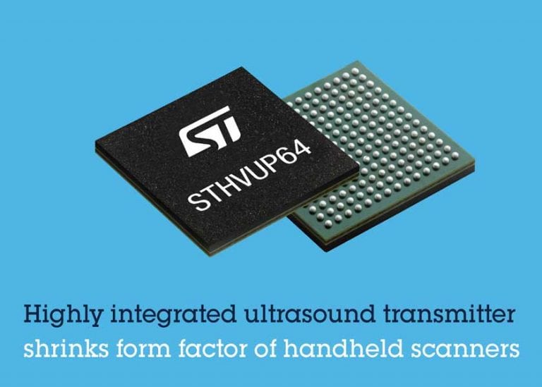 Il nuovo trasmettitore a ultrasuoni di ST migliora la qualità dell’immagine e consente di realizzare scanner più piccoli