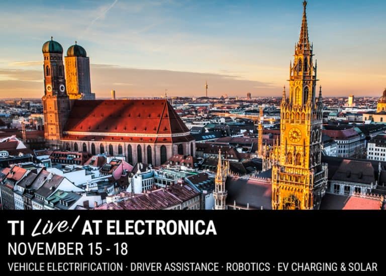 Prodotti e tecnologie di Texas Instruments per accelerare l’elettrificazione in mostra a “electronica 2022”