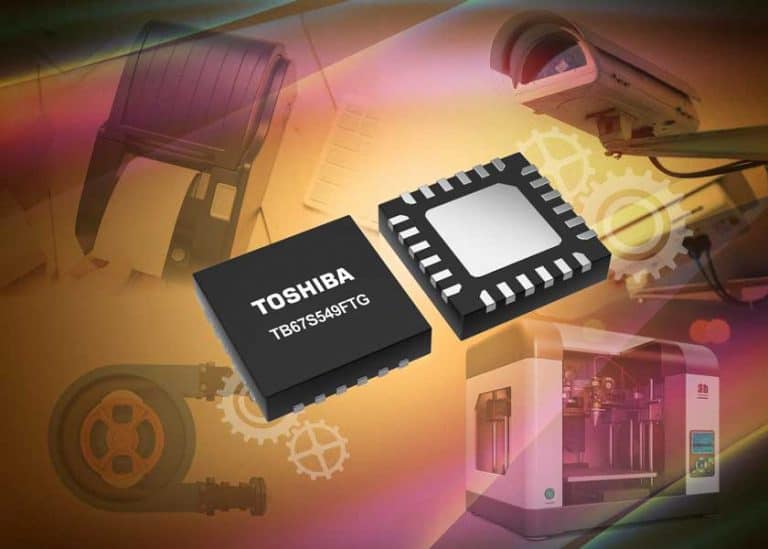 Toshiba annuncia TB67S549FTG, un azionamento per motori passo-passo da 4,5V-33V in un minuscolo package