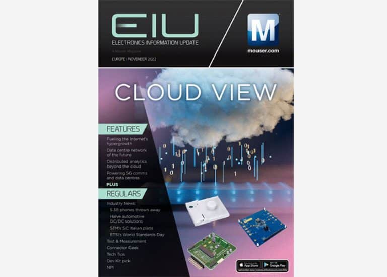 Leggi gratis il numero di novembre della rivista EIU di Mouser Electronics!