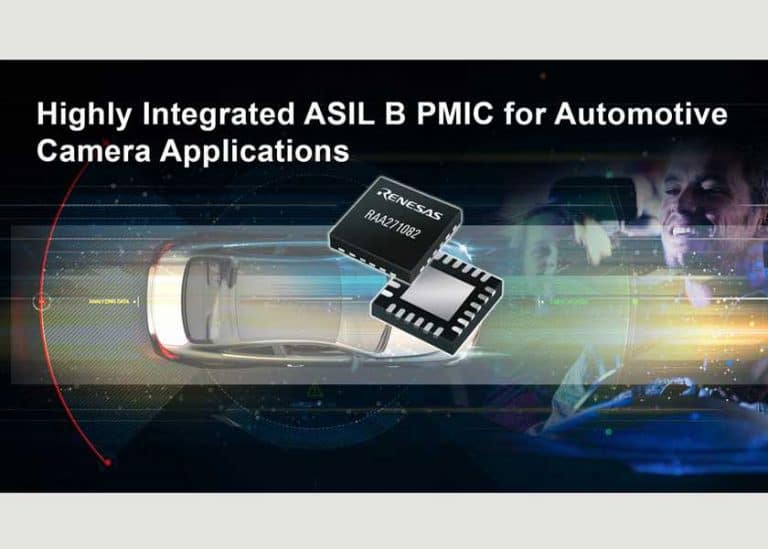 Renesas presenta il nuovo PMIC per telecamere automotive RAA271082 con sicurezza funzionale fino ASIL B