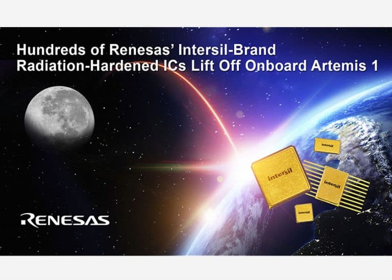 Centinaia di circuiti integrati resistenti alle radiazioni Intersil / Renesas sono in viaggio verso la Luna con la missione Artemis