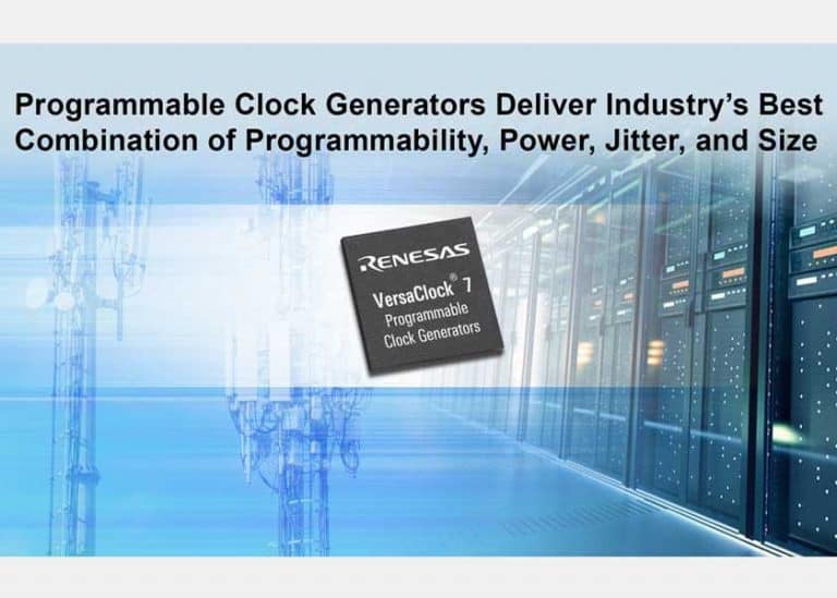 I nuovi generatori di clock programmabili di Renesas offrono la migliore combinazione di programmabilità, consumo, jitter e dimensioni