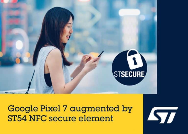 Il nuovo smartphone Google Pixel 7 offre le migliori prestazioni contactless della categoria grazie al chip NFC ST54K di STMicroelectronics