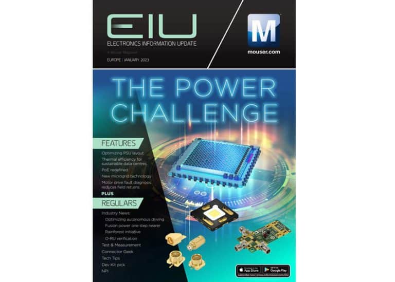 Leggi gratis il numero di gennaio della rivista EIU di Mouser Electronics!