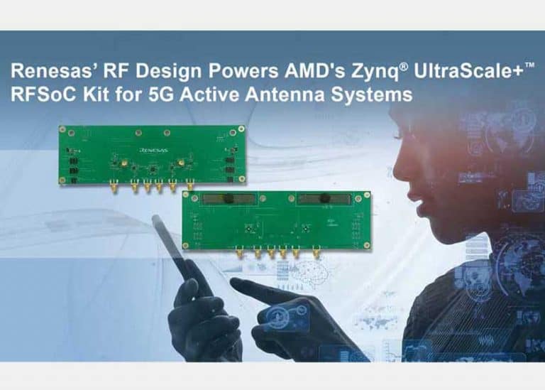 Renesas collabora con AMD in progetti RF completi e Front-End digitali per sistemi radio 5G ad antenna attiva (AAS)