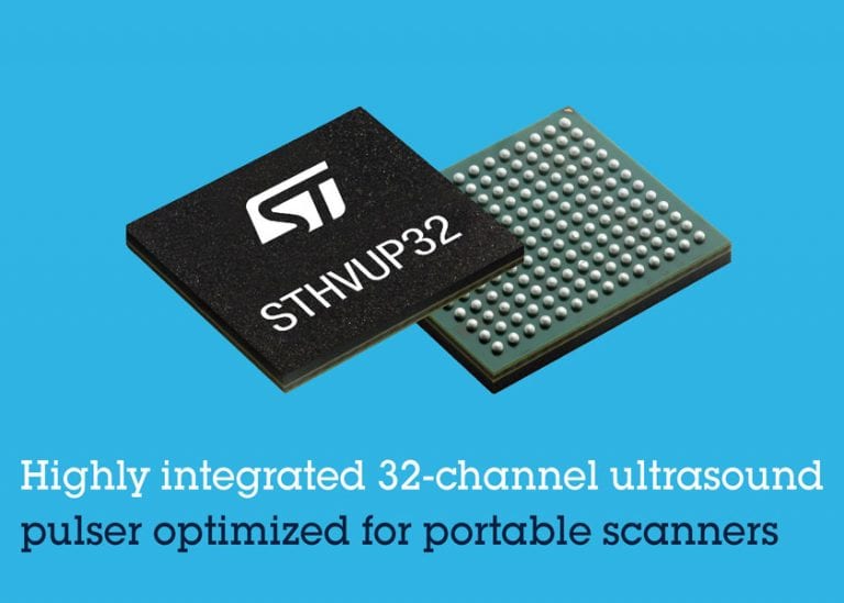 STMicroelectronics presenta un trasmettitore a ultrasuoni a 32 canali ottimizzato per scanner portatili