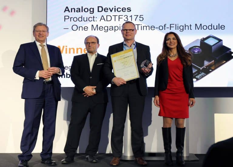 Il sensore di profondità Time-of-Flight ADTF3175 di Analog Devices premiato a embedded world 2023