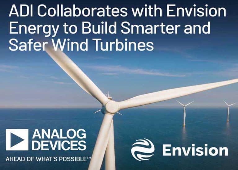 Envision Energy adotta la tecnologia dei sensori MEMS di ADI per costruire turbine eoliche più intelligenti e sicure